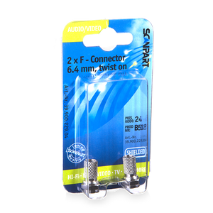 Scanpart F-Connector 6.4mm (M)