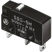 Omron SSG-01H Microschakelaar 30 V/DC 0.1 A 1x aan/(aan) 1 stuk(s) Bag