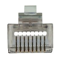 ACT RJ45 (8P/8C) CAT6 easyconnect shielded modulaire doorsteek connector voor ronde kabel met massie - thumbnail