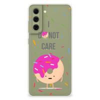 Samsung Galaxy S21FE | Siliconen Case | Donut Roze