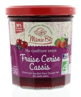 Mamie Bio Extra jam aardbei kers zwarte bes bio