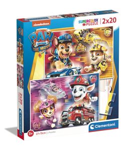 Clementoni Paw Patrol The Movie Puzzel 2x20 Stukjes