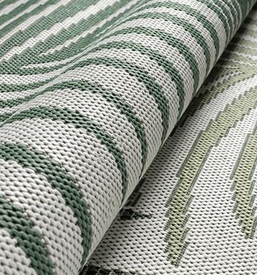 Karpet24 Palma - Stijlvol Binnen & Buiten Vloerkleed met Tropisch Bladmotief in Groen-140 x 200 cm