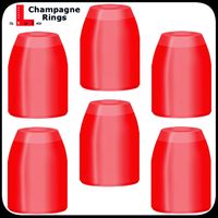 L Style Champagne Rings - Rood - thumbnail