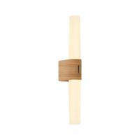 Wandlamp badkamer hout ingebouwde LED &apos;Helva&apos; 42 cm boven spiegel - thumbnail
