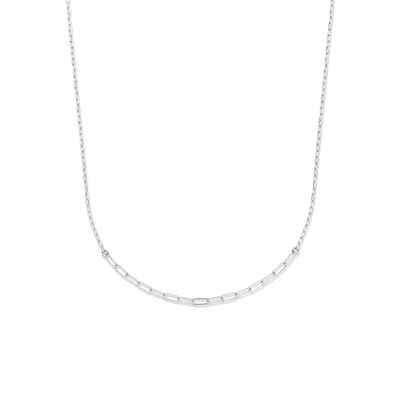 Ketting Paperclipschakel zilver 3,2 mm 40 + 4 cm