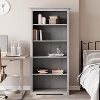 Boekenkast 5-laags BODO 82x40x173 cm massief grenenhout grijs