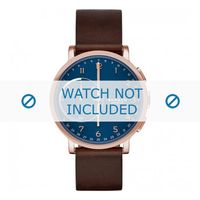 Horlogeband Skagen SKT1103 Leder Bruin 20mm