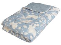 LIVARNO home Plaid 150 x 250 cm (Bloemen/Blauw)