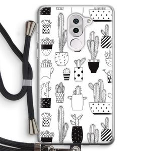 Cactusmotief: Honor 6X Transparant Hoesje met koord