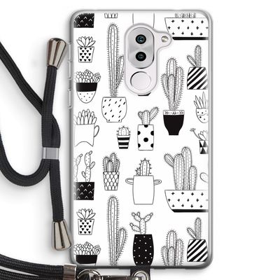 Cactusmotief: Honor 6X Transparant Hoesje met koord