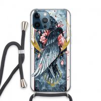 Golden Raven: iPhone 13 Pro Max Transparant Hoesje met koord
