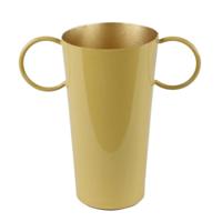 Countryfield vaas fido l geel 20 cm | 4 stuks