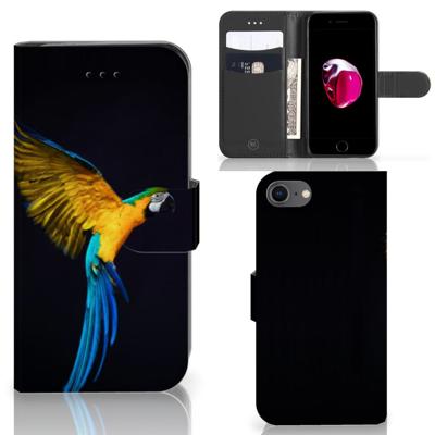 iPhone 7 | 8 | SE (2020) | SE (2022) | Telefoonhoesje | Met pasjeshouder | Papegaai