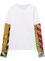 PUCCI t-shirt imprimé à manches longues - Blanc