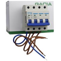 GACIA uitbreidingsset installatieautomaat 16A 4 polig B16 inclusief aansluitdraden