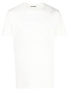 Jil Sander t-shirt à logo brodé - Tons neutres