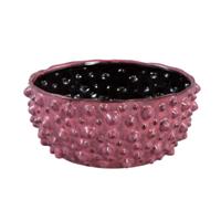 PTMD bloempot marel dots paars l 24 cm | 2 stuks