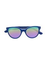 Versace Kids lunettes de soleil à monture papillon - Bleu