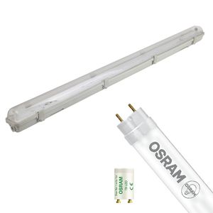 LED TL Armatuur met T8 Buis - OSRAM SubstiTUBE Value EM 840 - Aigi Hari - 120cm Enkel - 16.2W - Natuurlijk Wit 4000K