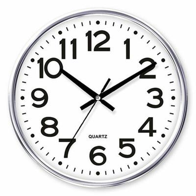 Muurklok Timemark Zilverkleurig 34 x 34 cm