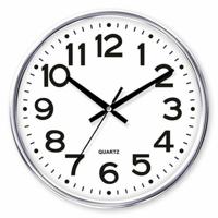 Muurklok Timemark Zilverkleurig 34 x 34 cm