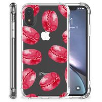 Apple iPhone Xr Beschermhoes Pink Macarons