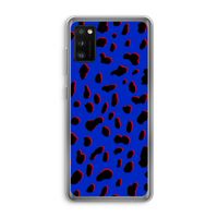 Blue Leopard: Samsung Galaxy A41 Transparant Hoesje