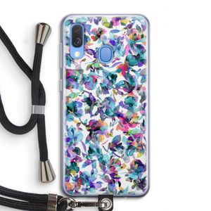 Hibiscus Flowers: Samsung Galaxy A40 Transparant Hoesje met koord
