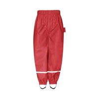 Playshoes regenbroek fleece gevoerd uni rood Maat - thumbnail