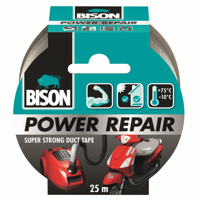 Bison powerrepair tape grijs 25mx4.8cm