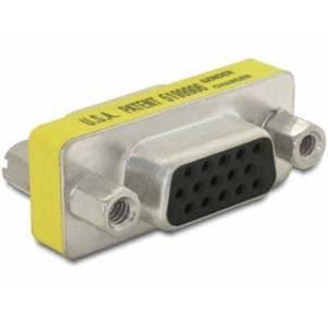 Delock 65001 VGA Adapter [1x D-sub bus 15-polig - 1x D-sub bus 15-polig] Geel