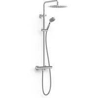 Regendouche set met handdouche Tres Canigó | Opbouw | Thermostaatkraan | 2-weg | Chroom