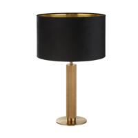 Searchlight Gouden tafellampLondon met zwarte kap - EU65721BK
