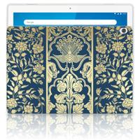 Lenovo Tab M10 | Siliconen hoesje | Beige Flowers