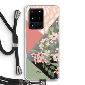 Sweet heaven geometrics: Samsung Galaxy S20 Ultra Transparant Hoesje met koord