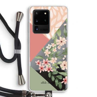 Sweet heaven geometrics: Samsung Galaxy S20 Ultra Transparant Hoesje met koord