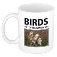 Foto mok Kerkuil beker - birds of the world cadeau Kerkuilen liefhebber - feest mokken - thumbnail