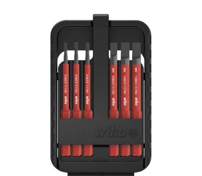 Wiha Bitset slimBit electric sleufkop 7-delig incl. slimBit-box - 43152 - 43152