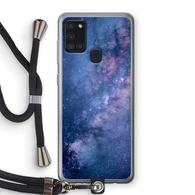 Nebula: Samsung Galaxy A21s Transparant Hoesje met koord