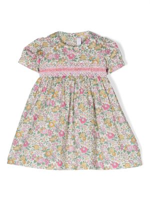 Mariella Ferrari robe froncée à fleurs - Vert