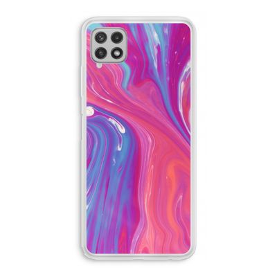 Paarse stroom: Samsung Galaxy A22 4G Transparant Hoesje