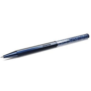 Swarovski 5669933 Pen Crystalline ballpoint Achthoekig zilverkleurig-donkerblauw 0,8 x 14,5 cm