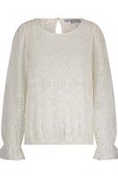 Red Button Top Ajour | Off White