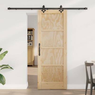 Schuifdeur met beslag 73,5x198,5 cm massief grenenhout
