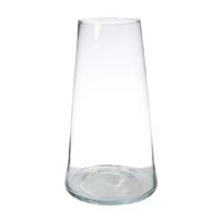 Hakbijl Glass Vaas Donna - transparant - glas - 35 x 18 cm Hakbijl Glass Vaas Donna - transparant - glas - 35 x 18 cm