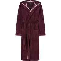 Cawö Cawo Dames Badjas met Capuchon 825 burgundy 32/34