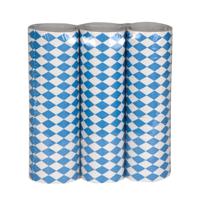 Serpentine rol - 15x - blauw/wit - beieren thema - oktoberfest - oktoberfest decoratie - bierfeest