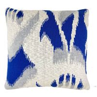 Malagoon Ikat Sierkussen 50 x 50 cm - Blauw