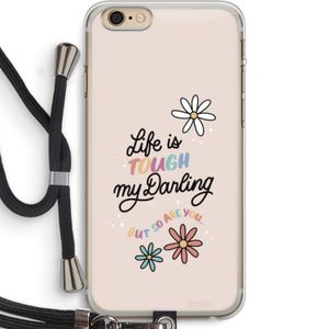 Tough Life: iPhone 6 PLUS / 6S PLUS Transparant Hoesje met koord